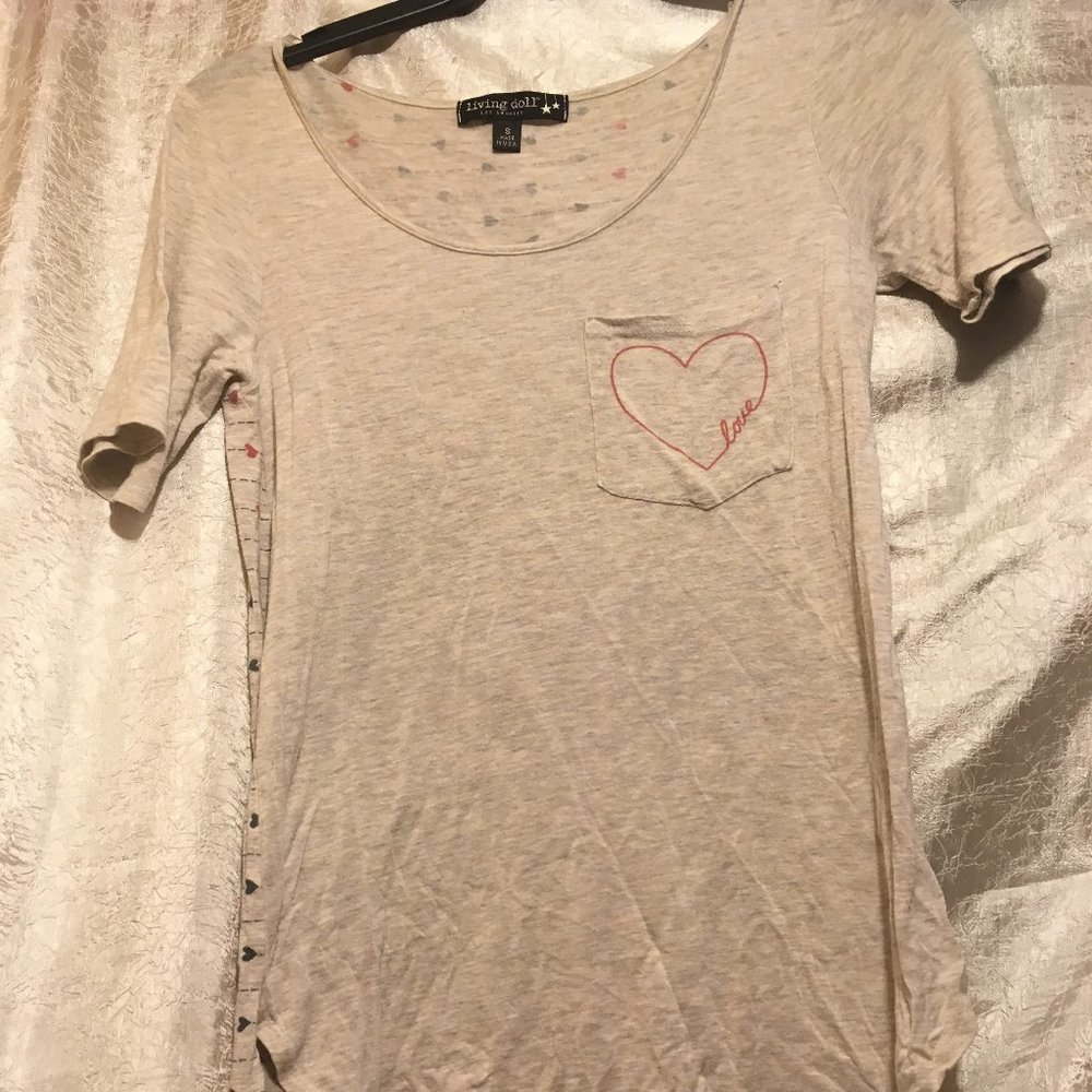 Love short sleeved women's top